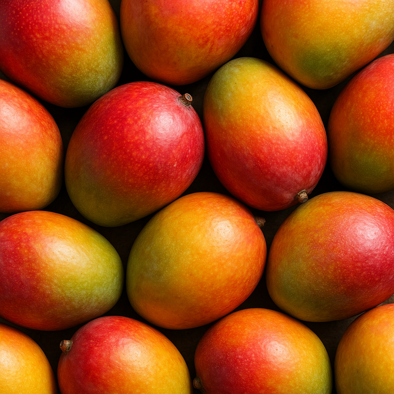 Nahaufnahme von ganzen Mangos